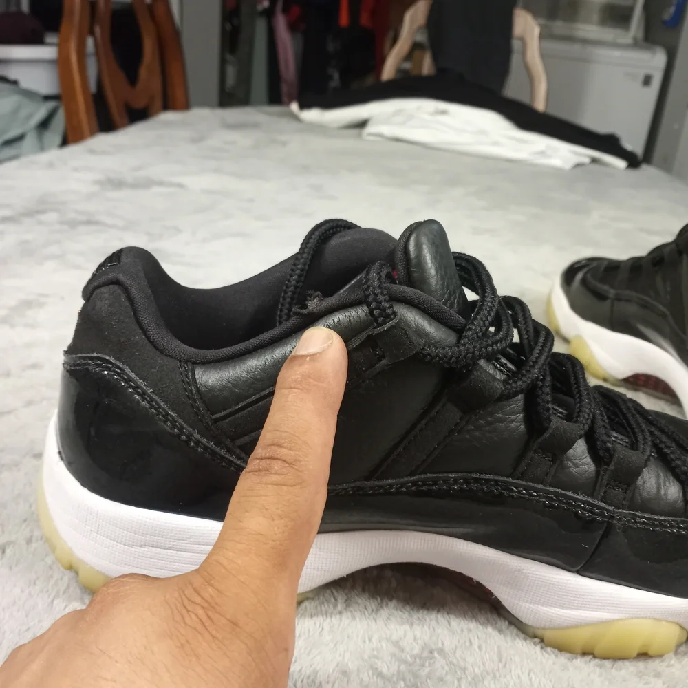 Jordan Retro Low  Basketball Shoes Size 11.5 Jordan Men's Black Sneakers - Picture 12 of 12